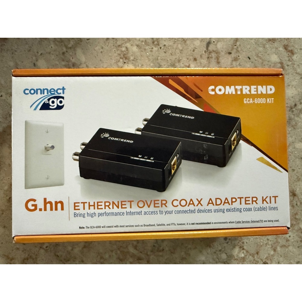 Comtrend GCA-6000-KIT G.hn Ethernet Over Coax Adapter Kit 1200Mbps Gigabit Port
